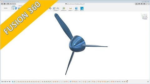 WW-109 Fighter Plane - Part 3 - Propeller - Fusion 360 Training - Surfaces