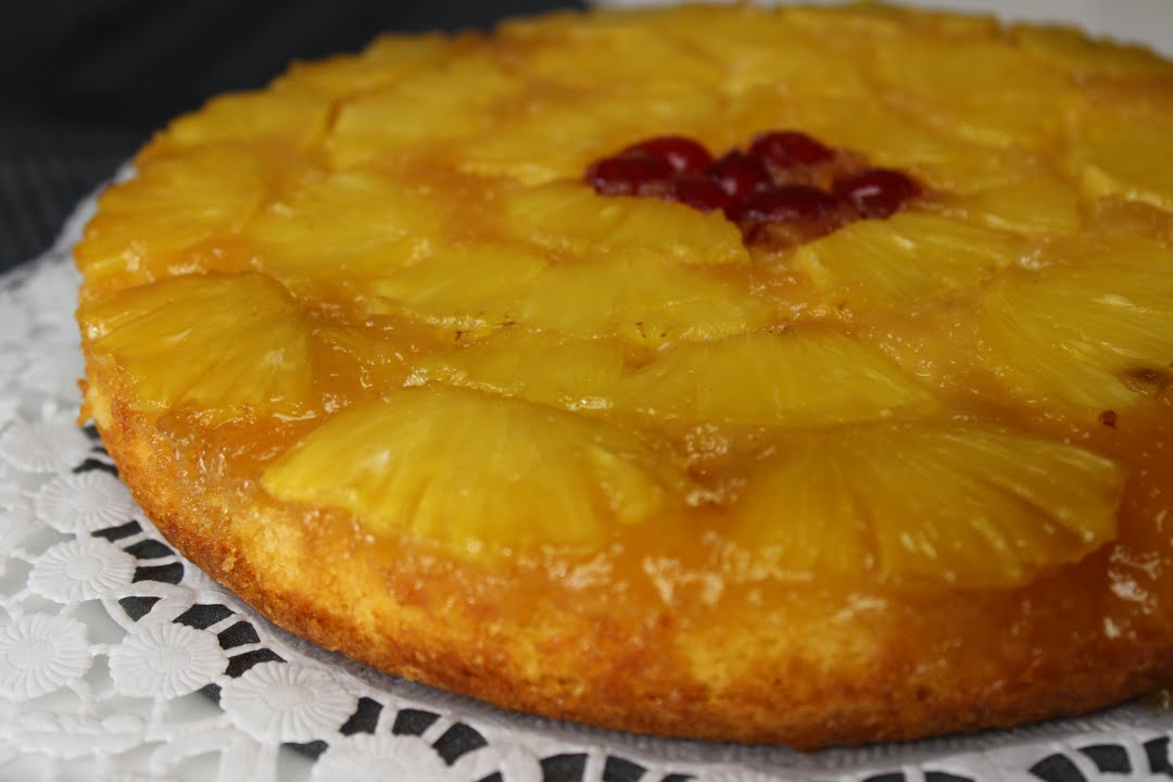 Ananaskuchen - Up Side down Pineapple Cake - YouTube