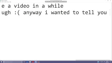 A update/shoutout video?