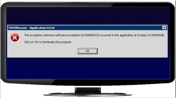 How To Solve The Exception Unknown Software Exception 0x40000015