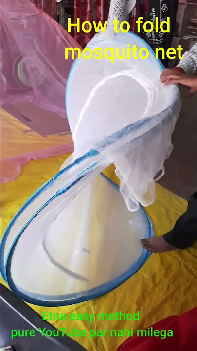 How to fold mosquitoes net||stand wala machhardani kaise fold kare||very easy methods double bed mos