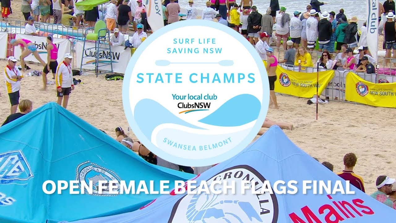 Open Female Beach Flags Final 2019 NSW Surf Life Saving Championships