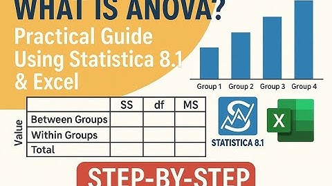 What is ANOVA? Practical Guide Using Statistica 8.1 & Excel | Step-by-Step