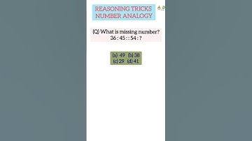 Reasoning Short Tricks Number Analogy #shorts #reasoningtricks #rrb #competitiveexam