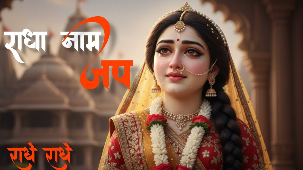 राधा राधा नाम जप | 8 मिनट का शक्तिशाली भजन | मन को शांति देने वाला कृष्ण भक्ति गीत 🙏 