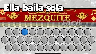 Video thumbnail of "Ella Baila Sola | Peso Pluma ft Eslabon Armado | Acordeon Mezquite"