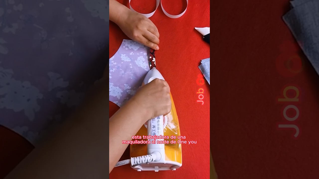 Female worker assembling and gluing seamless underwear