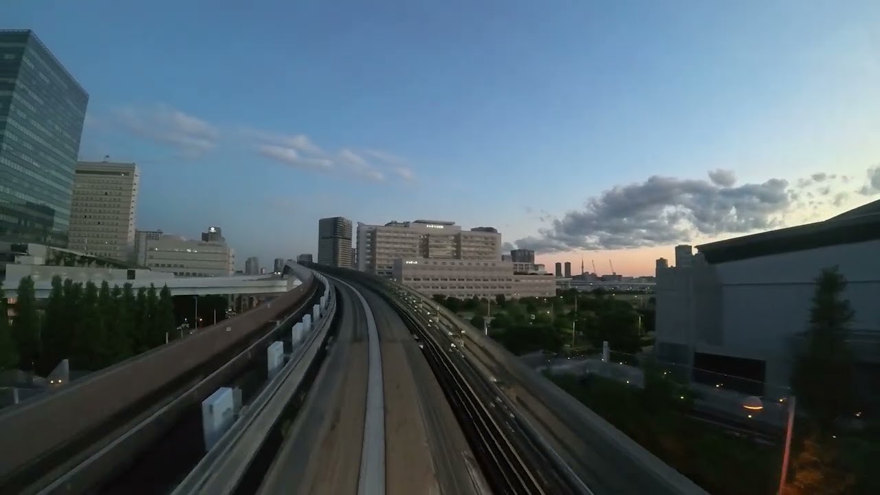 【前面展望】ゆりかもめ出入庫線