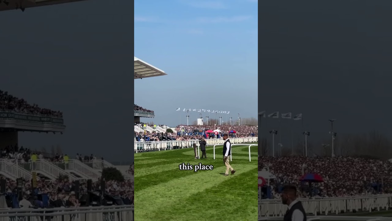 This is some view 🤩 The Aintree crowd at the Randox Grand National Festival!