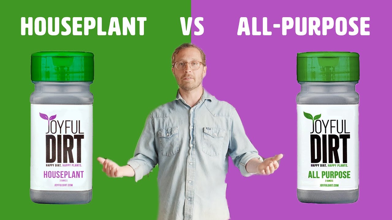 Joyful Dirt Houseplant vs AllPurpose Blend YouTube