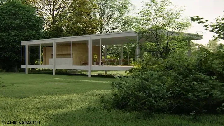 Farnsworth House animation with lumion 9