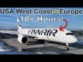 Finnair A350 Business Class Los Angeles to Helsinki