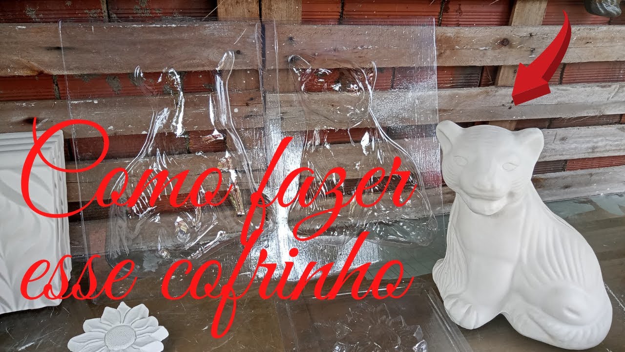 Novidades em formas e como fazer cofrinho de onça de gesso