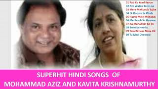 Superhit Hindi Songs Of Mohammad Aziz And Kavita Krishnamurthy II Best Bollywood Hindi Songs II 2019
