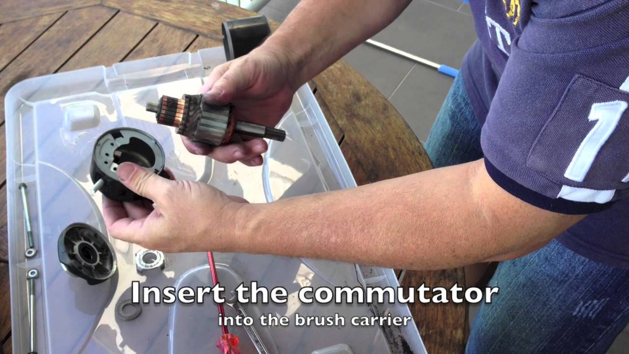 Starter Motor Brush Replacement - YouTube hitachi starter wiring diagram 