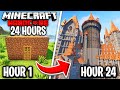 I Played Hardcore Minecraft For 24 HOURS STRAIGHT...