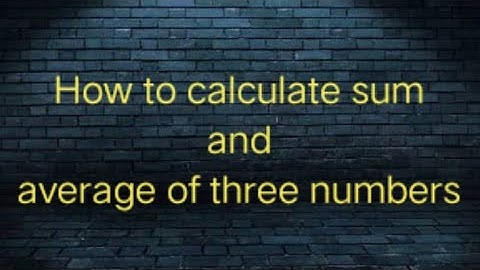 how to calculate sum and average of three numbers in c language
