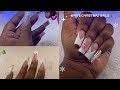 VLOGMAS DAY 12: WHITE CHRISTMAS NAILS🎀🎄❄️ | application, shaping, design, and more!