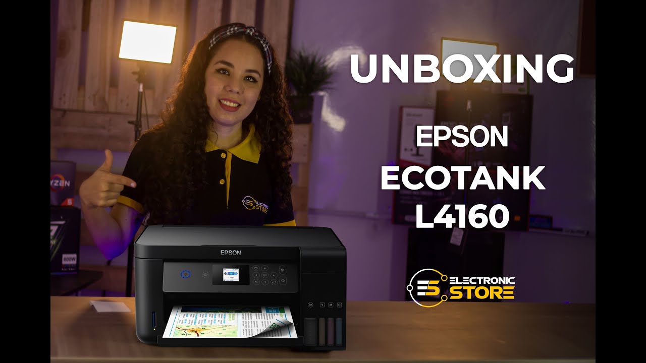 unboxing IMPRESORA EPSON ECOTANK L4160 - YouTube