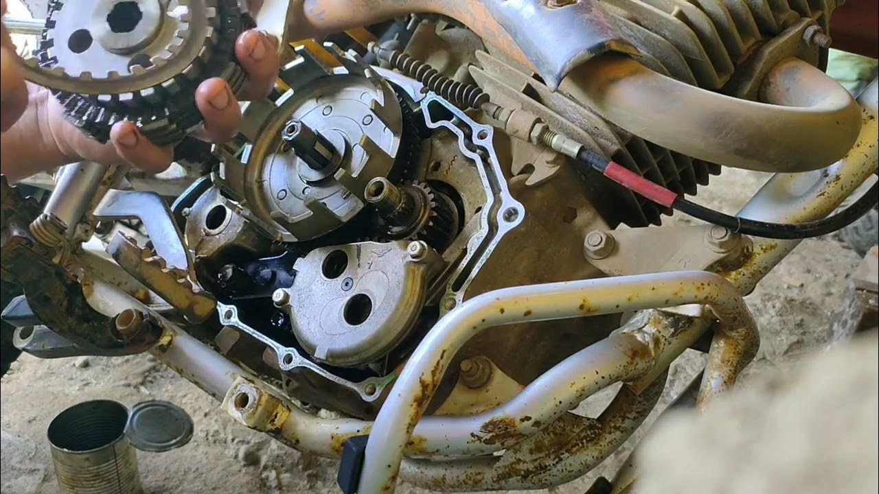 Honda xr200 clutch lining replacement #xr200honda #hondaxr200 #xlr200 #