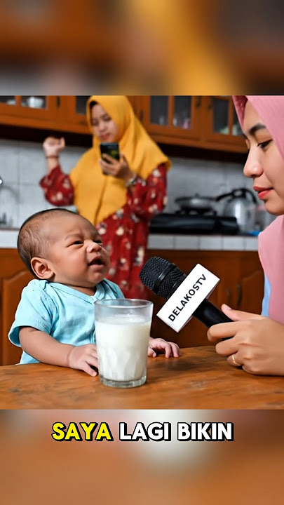 BAYI INI BIKIN SUSU SENDIRI KARENA IBUNYA SIBUK TIKTOKAN?! #cutebaby