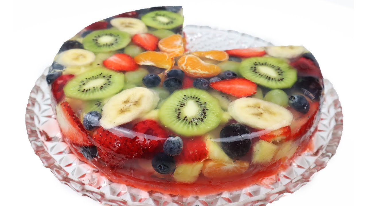 Удивительный желейный фруктовый торт для каждой семьи и вечеринки Jelly Fruit Cake