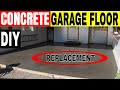 Demo and replacing concrete garage floor 'Dirt Boss'