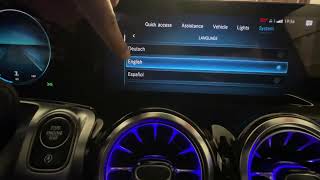 How to Change Language in Mercedes Benz ? How to Set Up MBUX System Language