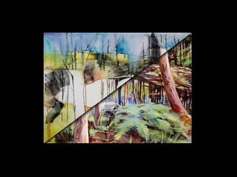 Part 2: Backyard Dam Acrylic Landscape: Step-by-step Real Time Painting Tutorial.
