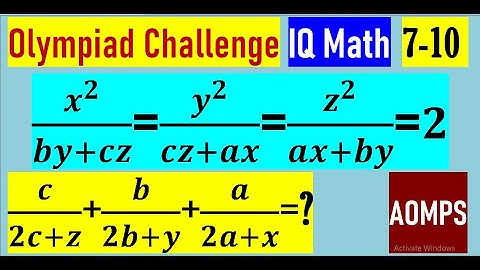 If x^2/(by+cz)=y^2/(cz+ax)=z^2/(ax+by)=2, find the value of c/(2c+z)+b/(2b+y)+a/(2a+x).