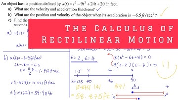 Calculus - Rectilinear Motion (Exam Question)