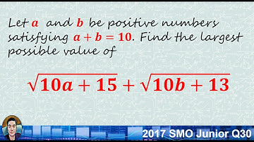 2017 SMO Junior Q30: Solving inequality question using AM-GM