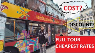 1 DIN ME PURA LONDON GHOOM DAALA  HOP ON HOP OFF BUS Ticket Prices / Cost?