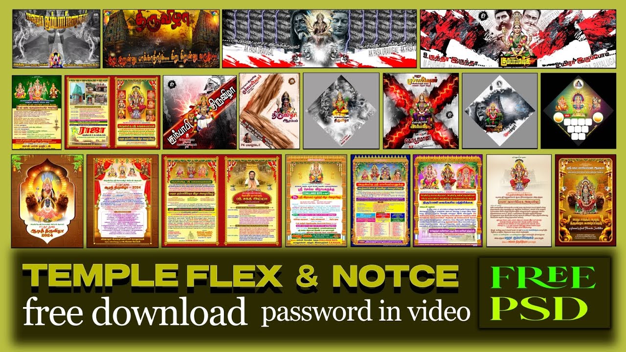 NEW TRENDING TEMPLE FLEX & NOTICE DESIGN PSD FREE DOWNLOAD