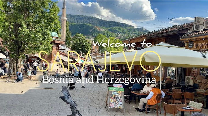 Sarajevo, Bosnia and Herzegovina. Walking tour. Old town. 2025. 4K video
