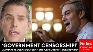 Lawmakers Debate Alleged Government 'Censorship' Of Hunter Biden Laptop Story | 2023 Rewind