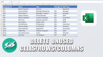 How To Delete Unused Cells/Rows/Columns In Excel 2025 - Hide Unused