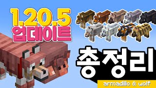 마인크래프트 아르마딜로 & 늑대 업데이트 총정리! [스냅제이]