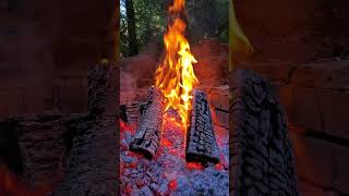 🔥Relaxing Campfire with Burning Logs and Crackling Fire Sounds for Sleep, Study. 4K UHD