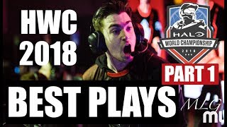 Halo World Championship 2018 Highlights Collection (Part 1) - Greatest Plays & Moments