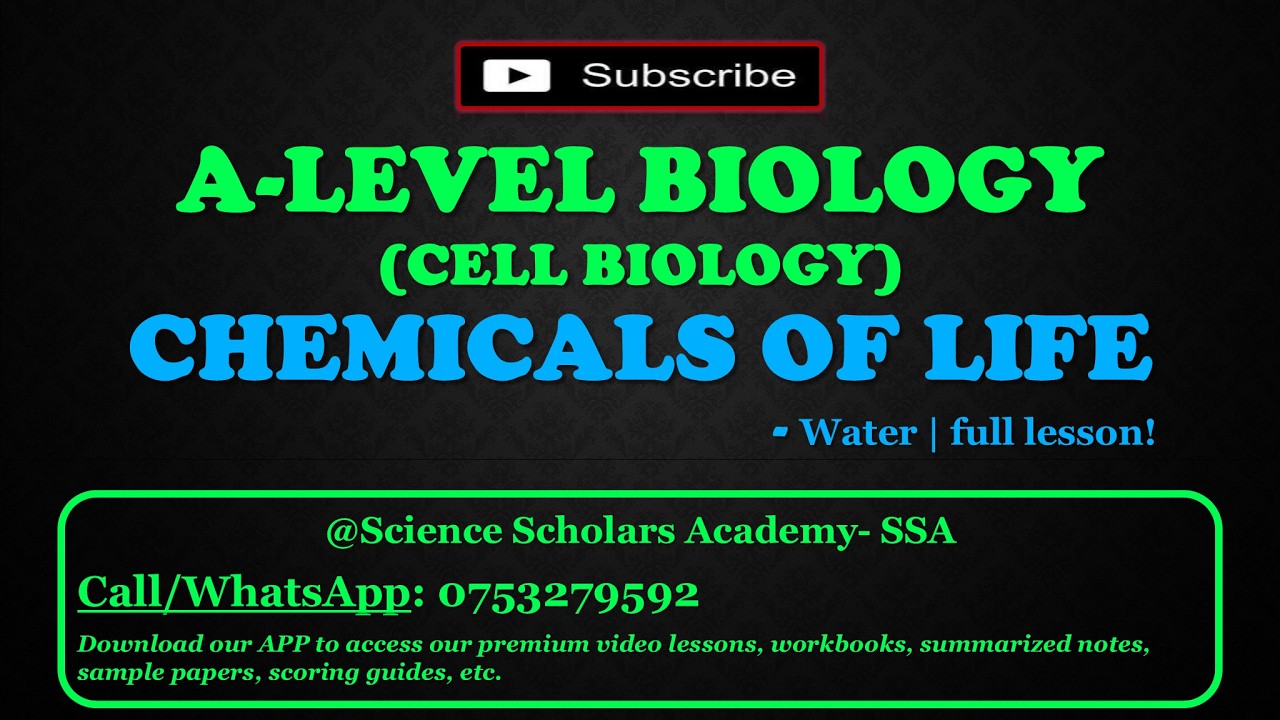 📗CHEMICALS OF LIFE | WATER | FULL LESSON