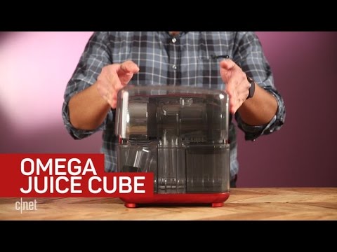Omega's Juice Cube neatly fits inside itself for storage
