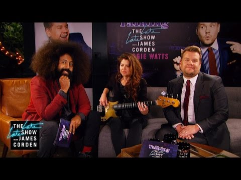 After another episode of The Late Late Show with James Corden, James and Ha...