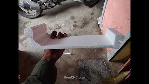 DI pipe casting pattern making in EPS styrofoam Thermocol, beam bending cut in CNC hotwire