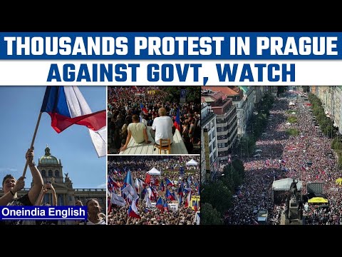 Prague: Thousands take to the street against Czech Govt, NATO and EU | Oneindia news *International