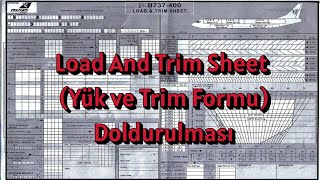 Atpl 031 Mass And Balance Load And Trim Sheet Yük Ve Trim Formu Doldurulması