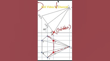 How to draw hidden lines in the projection of Solids - Engineering graphics #engineeringgraphics