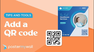 Add QR code to any design | PosterMyWall