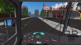 Double Decker Bus Driving in Downtown | Public Transport Simulator - Mobile Gameplay screenshot 1