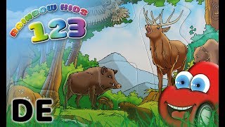 Puzzle für Kleinkinder: Waldtiere & Dschungeltiere - Deutsch - Rainbow Kids 123 screenshot 3